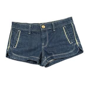 7 For All Mankind Jean Shorts 74AMK Boho Festival Retro Hippie 2" USA Size 28